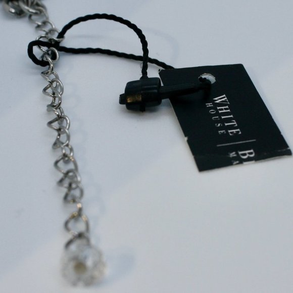 WH/BM Cat-Eye Crystal Spike Short Necklace - Picture 13 of 14